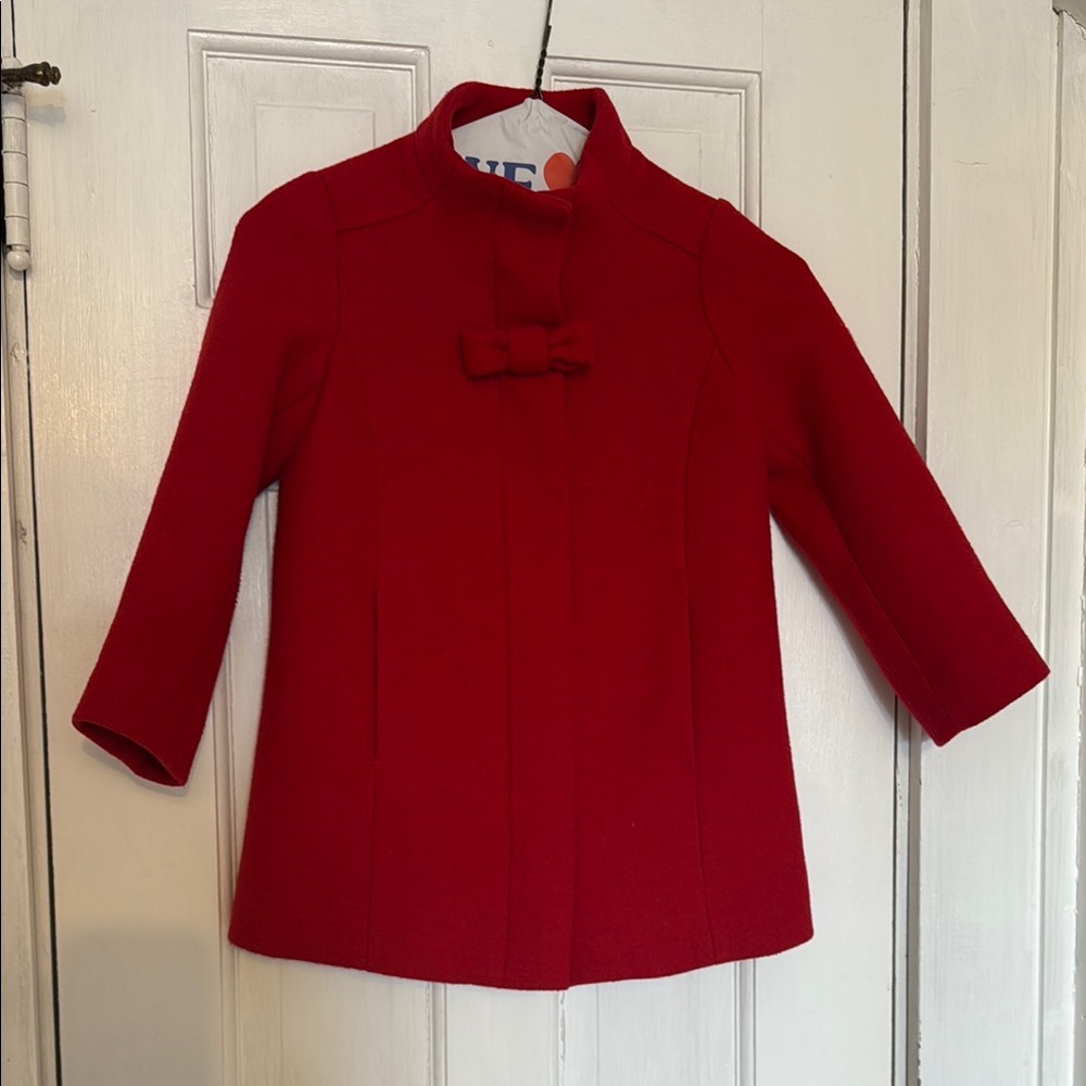 Red Crewcuts child’s pea coat size 4-5
